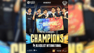 Blacklist International crowned PKL Fall Season 2025 Champions